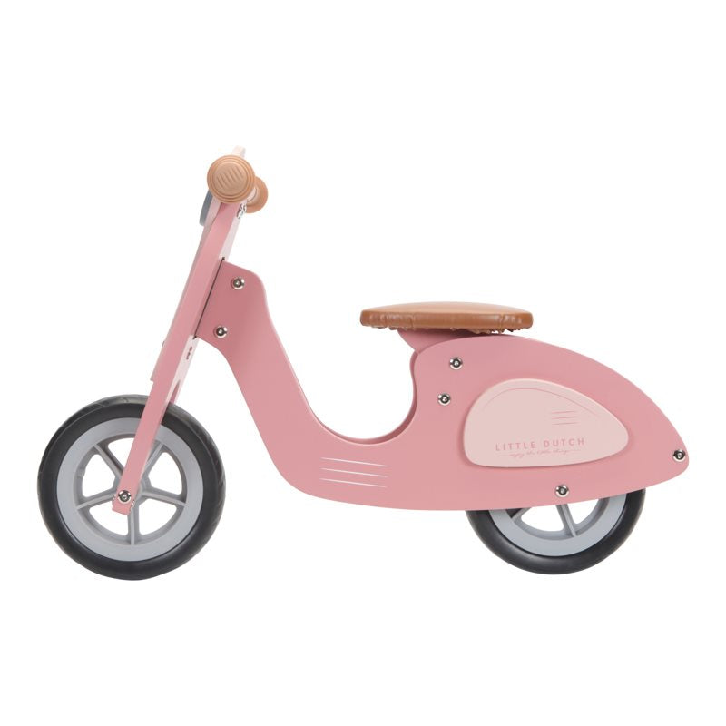 Rosa Laufrad im Vespa-Stil von Little Dutch