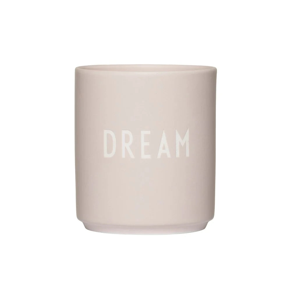 Helle "Dream" Tasse von Design Letters aus Porzellan