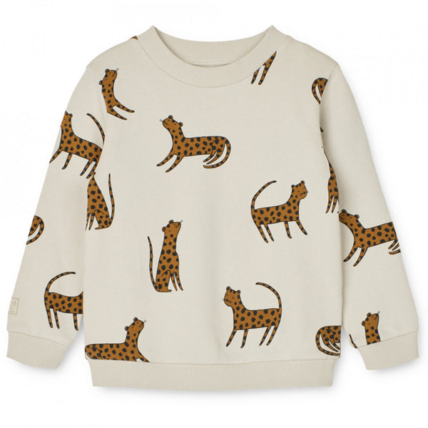 Beiges Liewood Sweatshirt/Pullover mit Leoparden-Motiv, verschiedene Größen