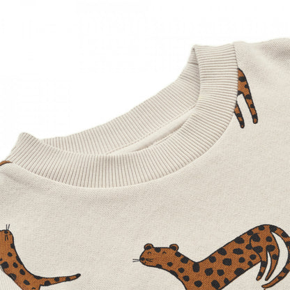 Beiges Liewood Sweatshirt/Pullover mit Leoparden-Motiv, verschiedene Größen