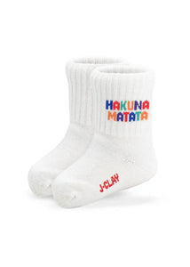 Socken mit "Hakuna Matata" Aufschrift für Babys und Kinder bis Größe 34