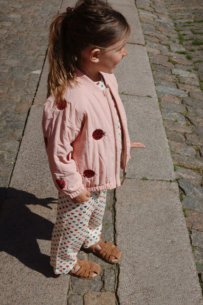 Juno Bomber Jacke mit Marienkäfer-Motiv "Mellow Rose"