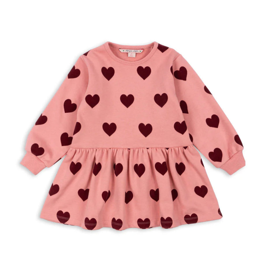 Lou Sweaterkleid "Coeur" mit Herz-Motiv von Konges Slojd