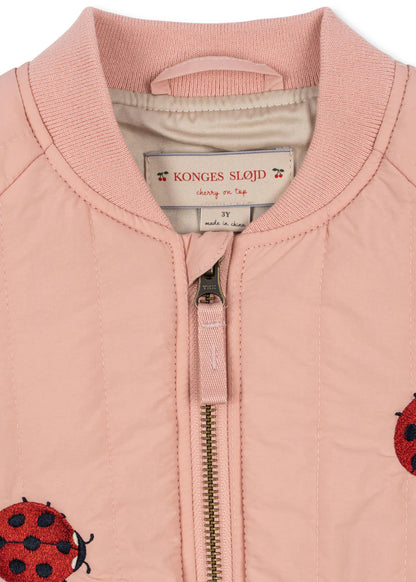 Juno Bomber Jacke mit Marienkäfer-Motiv "Mellow Rose"