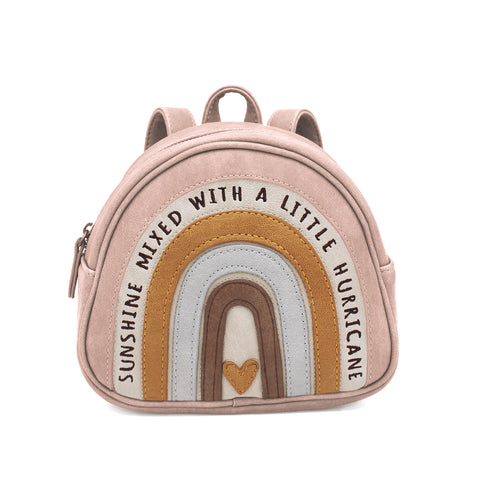 Kleiner Regenbogen Rucksack "Gerti" in rosa für Kinder von Little Who