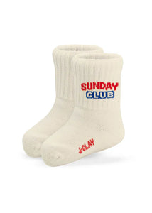 Socken mit "Sunday Club" Aufschrift für Babys und Kinder bis Größe 34