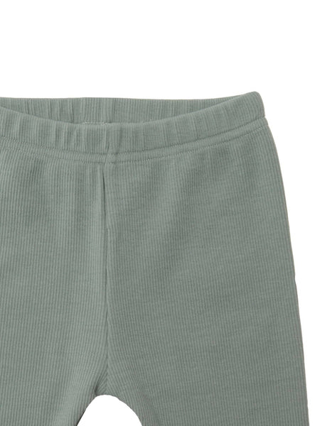 Salbeigrüne Babyleggings mit Rippstruktur von Liliput (Größe 56-92)