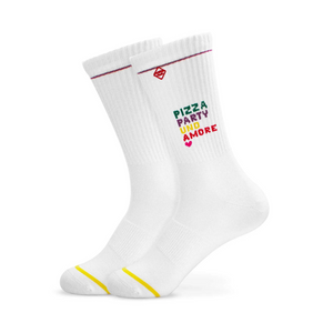 Pizza, Party und Amore - Tennissocken für Frauen und Männer