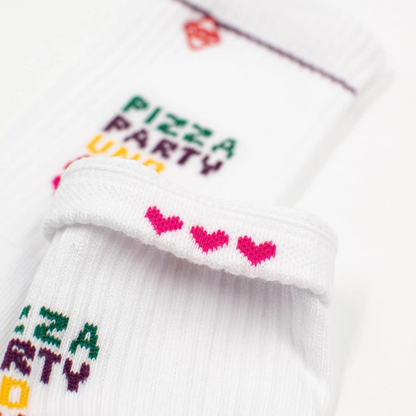 Pizza, Party und Amore - Tennissocken für Frauen und Männer