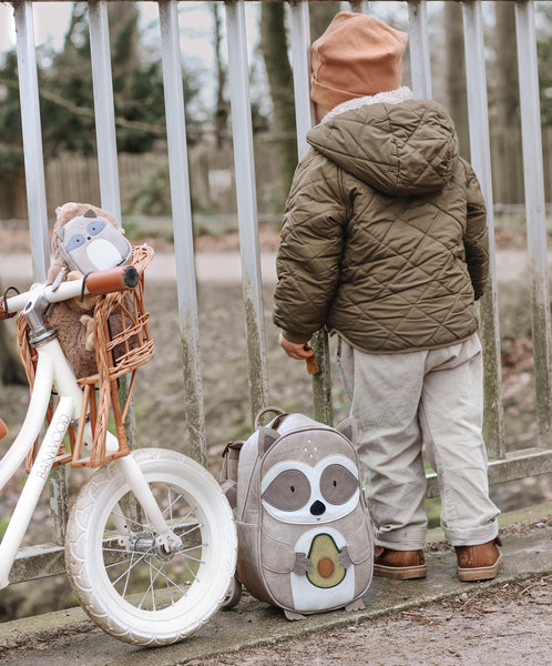 Großer Waschbär-Rucksack "Waldemar" für Kinder von Little Who