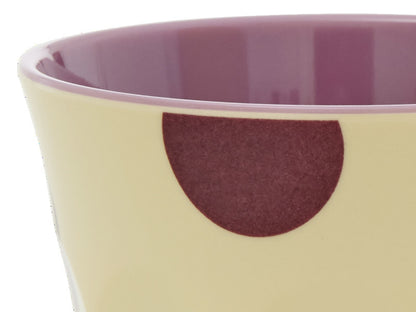 Becher "Purple Dots" mit Punkten, Medium