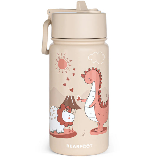 Thermo-Trinkflasche mit Dino-Motiv für Kinder