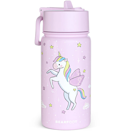 Thermo-Trinkflasche mit Einhorn-Motiv für Kinder