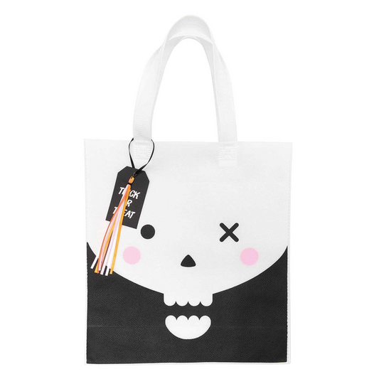 Totenkopf-Tasche zum Süßigkeiten Sammeln für Halloween