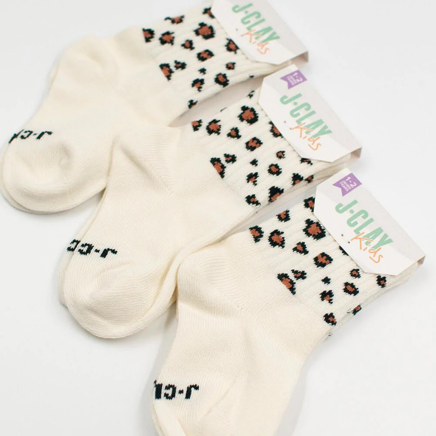 Socken mit Leopardenmotiv für Babys und Kinder bis Größe 34