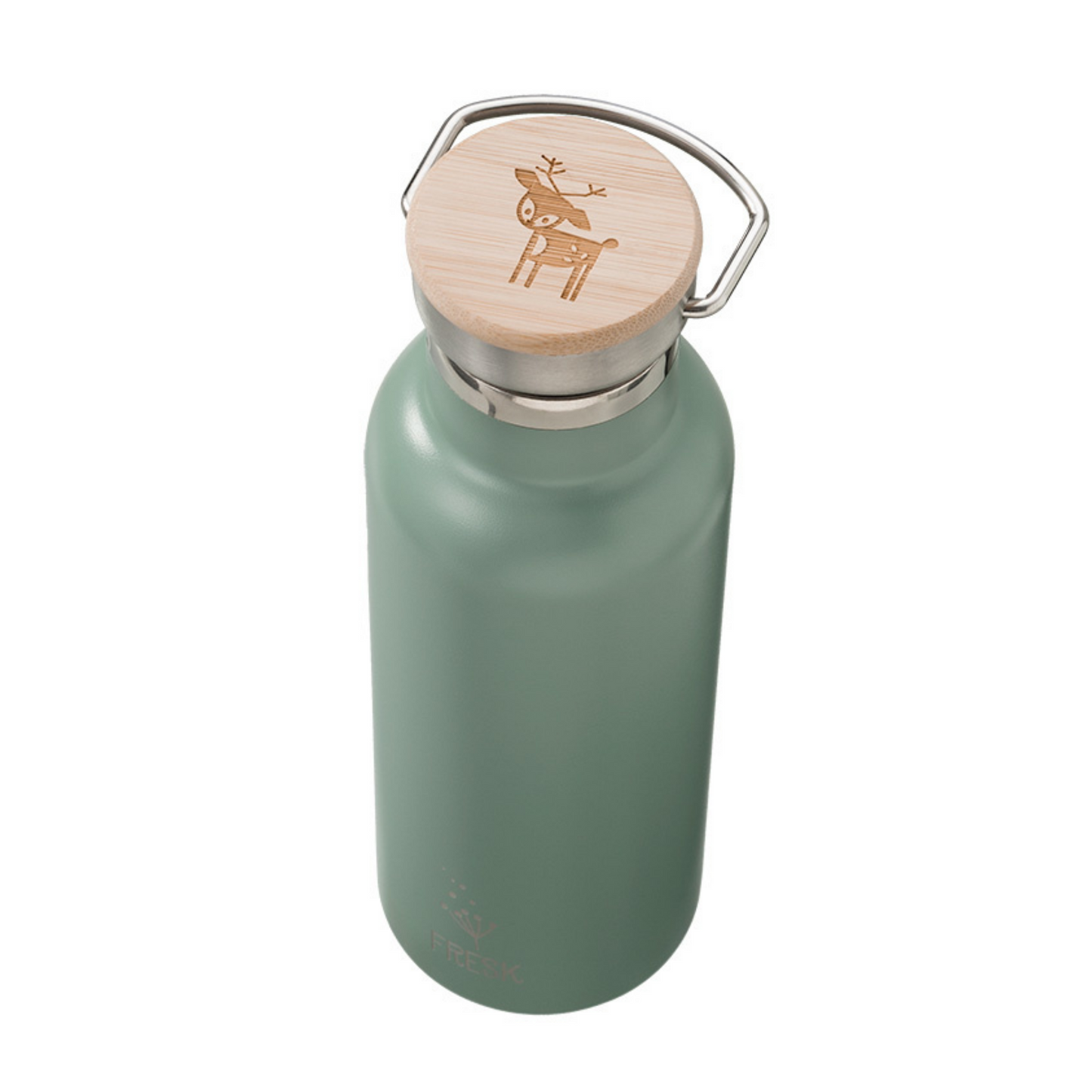 Unifarbende Thermosflasche in mint, 500ml